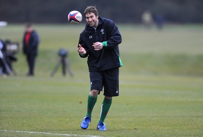 04.02.10 - Wales Rugby Training -  Ryan Jones during training. 