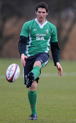 04.02.10 - Wales Rugby Training -  James Hook during training. 