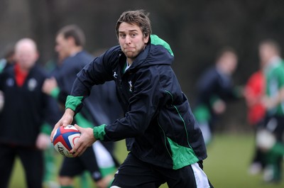 04.02.10 - Wales Rugby Training -  Ryan Jones during training. 