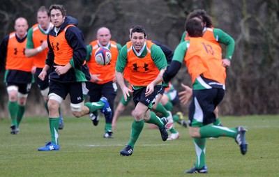 04.02.10 - Wales Rugby Training -  Stephen Jones during training. 