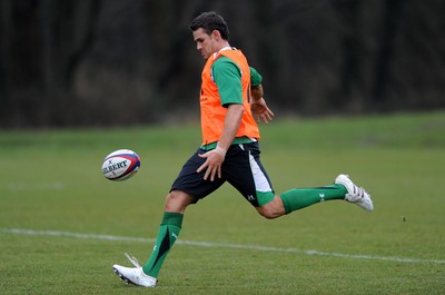 04.02.10 - Wales Rugby Training -  Lee Byrne during training. 