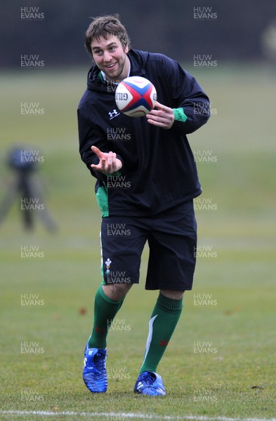 04.02.10 - Wales Rugby Training -  Ryan Jones during training. 
