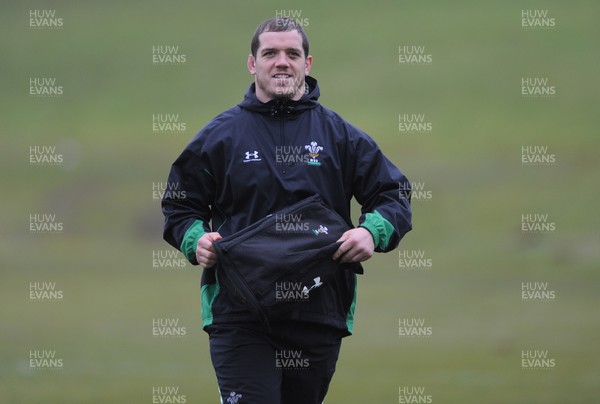 04.02.10 - Wales Rugby Training -  Paul James during training. 