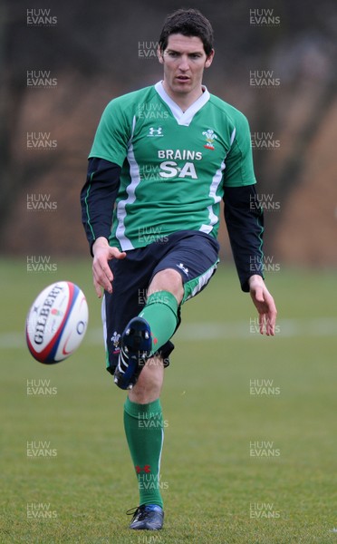 04.02.10 - Wales Rugby Training -  James Hook during training. 