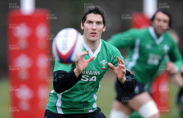 04.02.10 - Wales Rugby Training -  James Hook during training. 