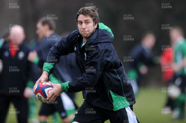 04.02.10 - Wales Rugby Training -  Ryan Jones during training. 