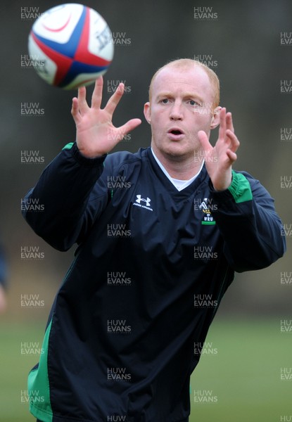 04.02.10 - Wales Rugby Training -  Martyn Williams during training. 