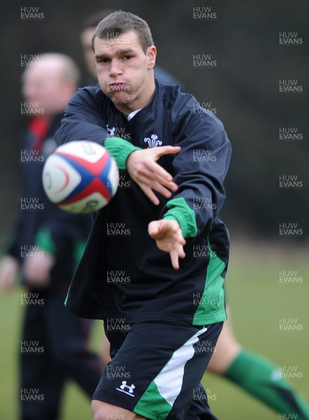 04.02.10 - Wales Rugby Training -  Tom James during training. 