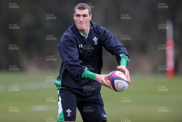 04.02.10 - Wales Rugby Training -  Tom James during training. 