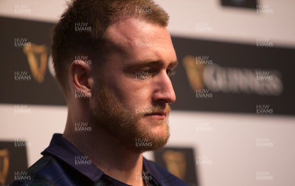 220120 - 2020 Guinness Six Nations Launch - Scotland captain Stuart Hogg during the 2020 Guinness Six Nations Launch at Tobacco Dock, London