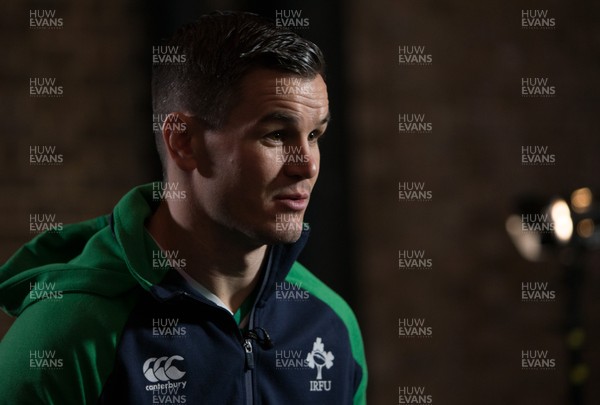 220120 - 2020 Guinness Six Nations Launch - Ireland captain Jonny Sexton during the 2020 Guinness Six Nations Launch at Tobacco Dock, London