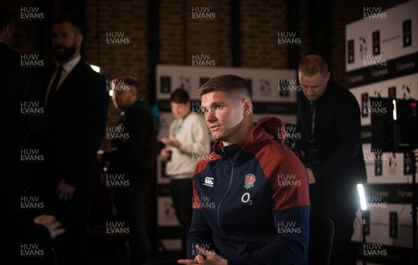 220120 - 2020 Guinness Six Nations Launch - England captain Owen Farrell during the 2020 Guinness Six Nations Launch at Tobacco Dock, London