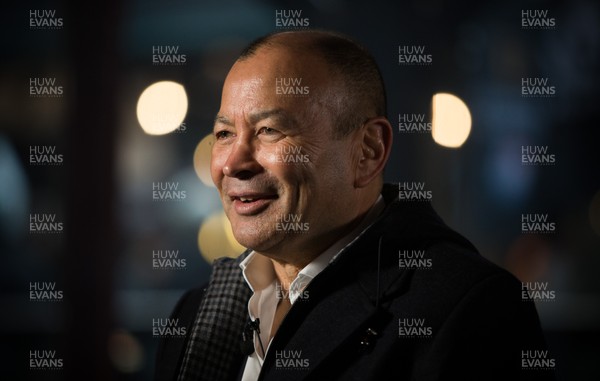 220120 - 2020 Guinness Six Nations Launch - England head coach Eddie Jones during the 2020 Guinness Six Nations Launch at Tobacco Dock, London