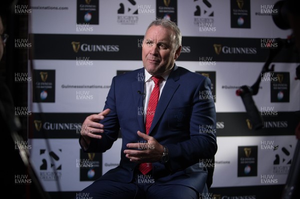 220120 - 2020 Guinness Six Nations Launch - Wales head coach Wayne Pivac during the 2020 Guinness Six Nations Launch at Tobacco Dock, London