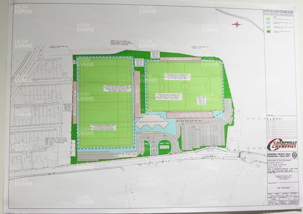 23.01.12 - Launch of six million pound Centre for Sporting Excellence, Ystrad Mynach -  Plans of the Development. 