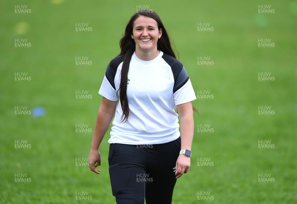 190821 - WRU Kids Rugby Camp at Aberavon Harlequins - Kayleigh Powell of Ospreys in the Community