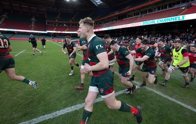 190426 - Aberavon Quins v Clwb Rygbi Cymry Caerdydd, Mens Division 2 Cup - Clwb Rygbi Cymry Caerdydd celebrate the win