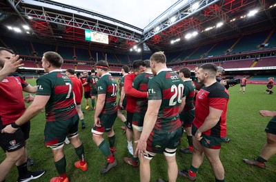 190426 - Aberavon Quins v Clwb Rygbi Cymry Caerdydd, Mens Division 2 Cup - Clwb Rygbi Cymry Caerdydd celebrate the win