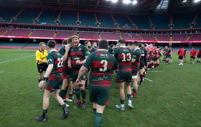 190426 - Aberavon Quins v Clwb Rygbi Cymry Caerdydd, Mens Division 2 Cup - Clwb Rygbi Cymry Caerdydd celebrate the win