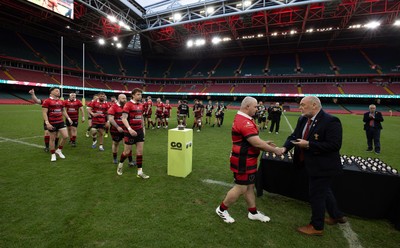 190426 - Aberavon Quins v Clwb Rygbi Cymry Caerdydd, Mens Division 2 Cup - Aberavon Quins are presented with their medals