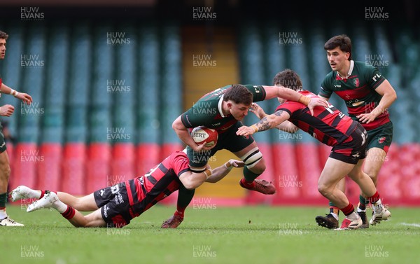 190426 - Aberavon Quins v Clwb Rygbi Cymry Caerdydd, Mens Division 2 Cup - Ifan Roberts of CRCC breaks away