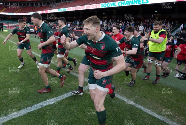 190426 - Aberavon Quins v Clwb Rygbi Cymry Caerdydd, Mens Division 2 Cup - Clwb Rygbi Cymry Caerdydd celebrate the win