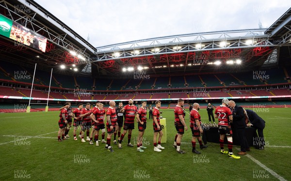 190426 - Aberavon Quins v Clwb Rygbi Cymry Caerdydd, Mens Division 2 Cup - Aberavon Quins are presented with their medals
