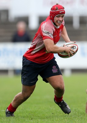 081016 - Aberavon v Llanelli - Principality Premiership - Taylor Davies of Llanelli carries the ball