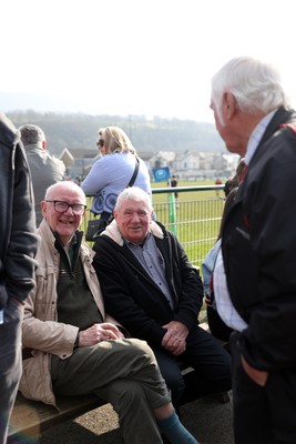210326 - Abercrave v Dowlais - WRU Division One Semi Final - Fans watch the game