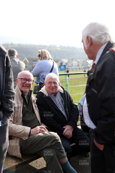 210326 - Abercrave v Dowlais - WRU Division One Semi Final - Fans watch the game