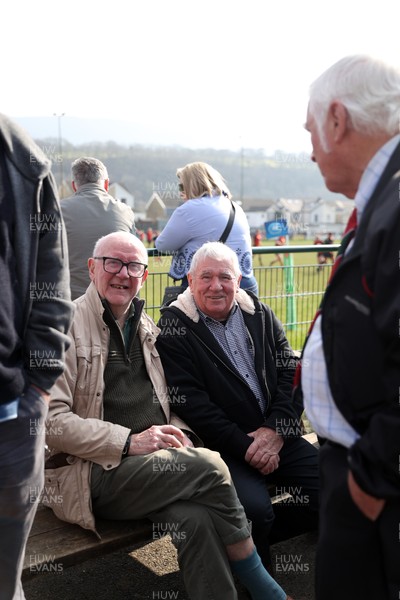 210326 - Abercrave v Dowlais - WRU Division One Semi Final - Fans watch the game
