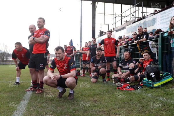 210326 - Abercrave v Dowlais - WRU Division One Semi Final - Dowlais bench