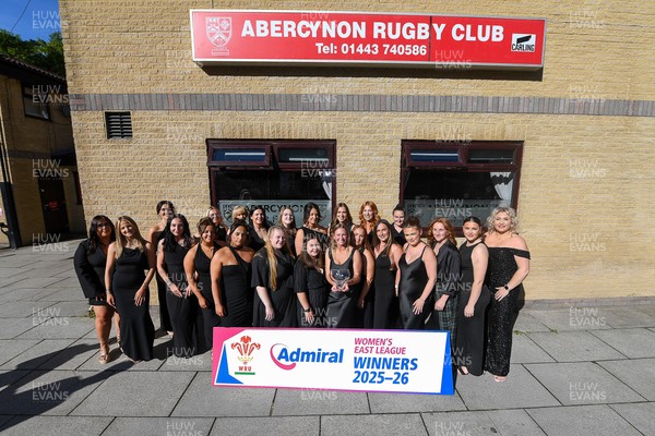 130626 - Abercynon League Presentation - Abercynon players celebrate with the trophy