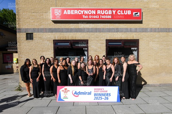 130626 - Abercynon League Presentation - Abercynon players celebrate with the trophy