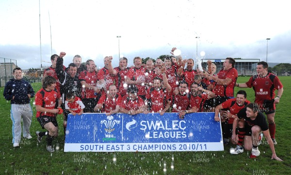 10.05.11 - Abercynon Receive SWALEC League 3 South East Trophy - Abercynon celebrate winning SWALEC League 3 South East. 