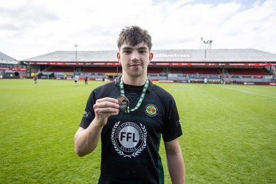 050525 - Abercynon v Llantrisant - U18 Shield Final - Boys U18s Finals Day - Player of the match Harry Kinsey of Llantrisant