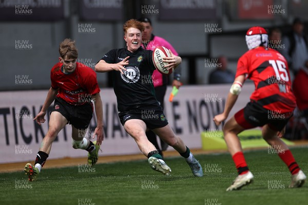 050525 - Abercynon v Llantrisant - U18 Shield Final - Boys U18s Finals Day - Regan Young of Llantrisant 