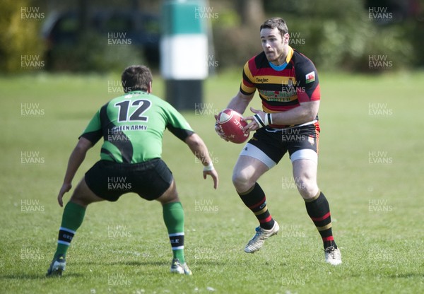 270413 - Abergele v Denbigh, SWALEC League 2 North -Abergele (green) take on Denbigh RFC in the Swalec League 2 North 