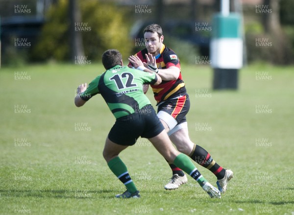 270413 - Abergele v Denbigh, SWALEC League 2 North -Abergele (green) take on Denbigh RFC in the Swalec League 2 North 