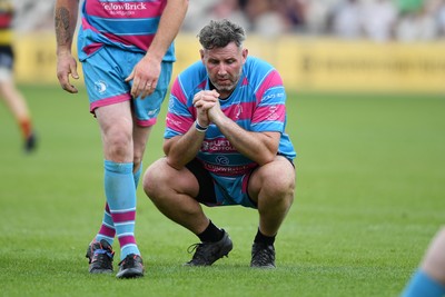 110525 - Aberteifi RFC v Newport Saracens - Mens Division 3 Cup Final - Dejected John Lavender of Newport Saracens
