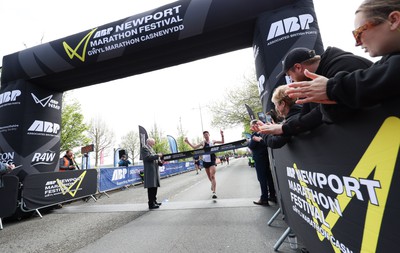 280424 - ABP Newport Marathon Festival - Dan Osbourne-Nash comes home to win the ABP Newport Marathon 