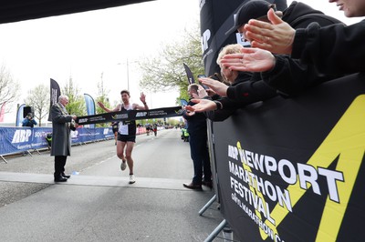 280424 - ABP Newport Marathon Festival - Dan Osbourne-Nash comes home to win the ABP Newport Marathon 