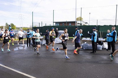 280424 - ABP Newport Marathon - Newport International Sports Village - Water station