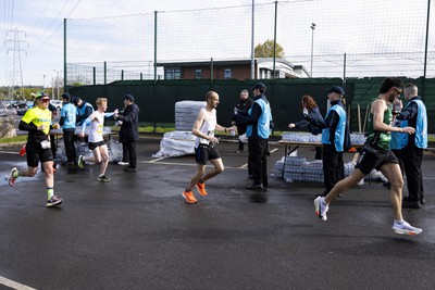 280424 - ABP Newport Marathon - Newport International Sports Village - Water station