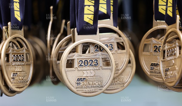 160423 - ABP Newport Wales Marathon & 10K - Marathon medals