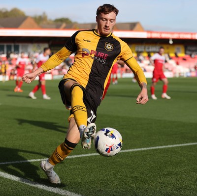 111025 - Accrington Stanley v Newport County - Sky Bet League 2 - Michael Spellman of Newport
