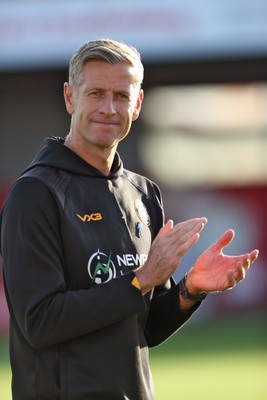 111025 - Accrington Stanley v Newport County - Sky Bet League 2 - Newport manager David Hughes  at the end of the match