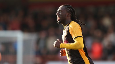 111025 - Accrington Stanley v Newport County - Sky Bet League 2 - Michael Reindorf of Newport