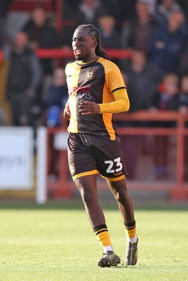 111025 - Accrington Stanley v Newport County - Sky Bet League 2 - Michael Reindorf of Newport