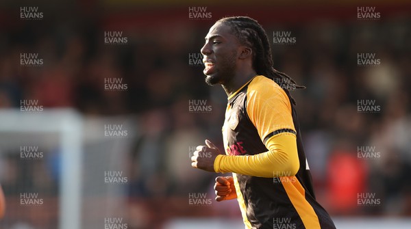 111025 - Accrington Stanley v Newport County - Sky Bet League 2 - Michael Reindorf of Newport